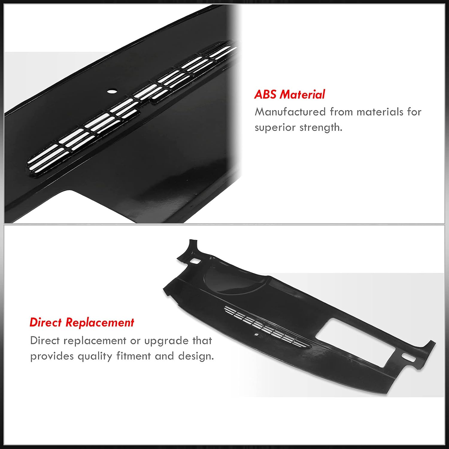 AJP Distributors ABS Molded Dashboard Cover Cap Panel Lid Overlay Compatible/Replacement For Chevrolet Avalanche Chevy Silverado Suburban Tahoe GMC Sierra Yukon 2007 2008 2009 2010 2011 2012 2013 2014