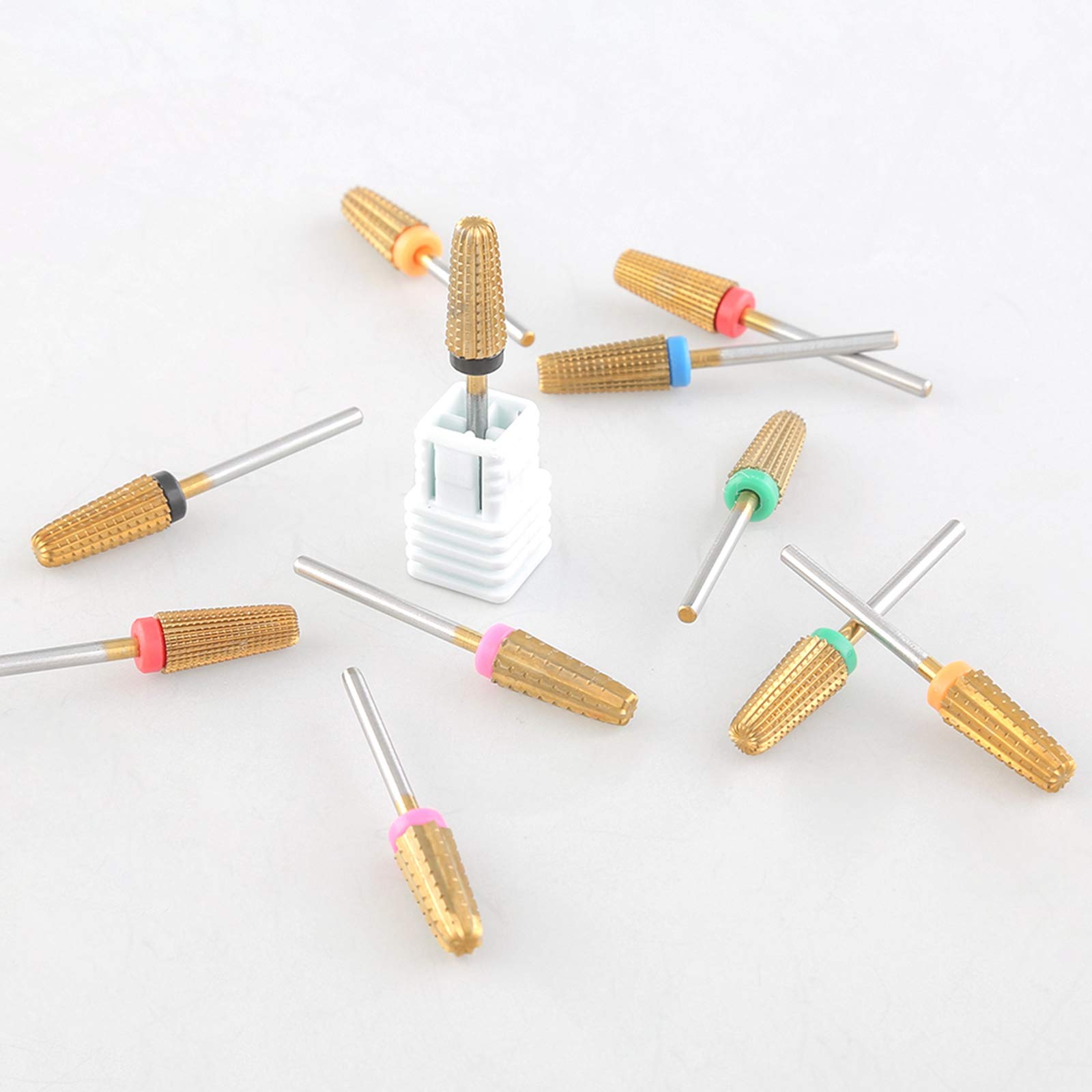 Nagelbohrer-Set, professionelle Bohrer for Nägel, 5-in-1-Fräser, konisches Nagelbohrer-Set for sauberes Gel-Nagelfeile-Zubehör(R715brs M)
