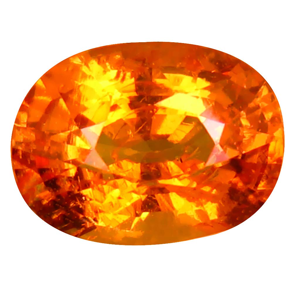 Deluxe Gems 1.81 ct Oval Cut (8 x 6 mm) Namibian Fanta Orange Spessartine Natural Loose Gemstone
