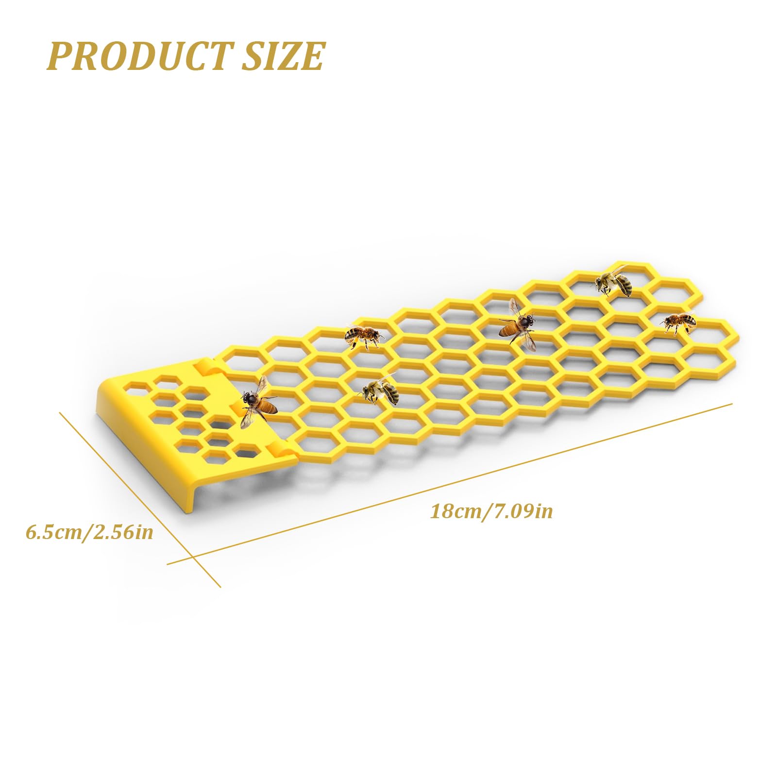3 Escaleras Flotantes para Abejas - Isla de Colmena Plegable en Plástico | Bebedero Seguro para Polinizadores en Jardines, Huertos y Colmenares (Antiahogamiento)