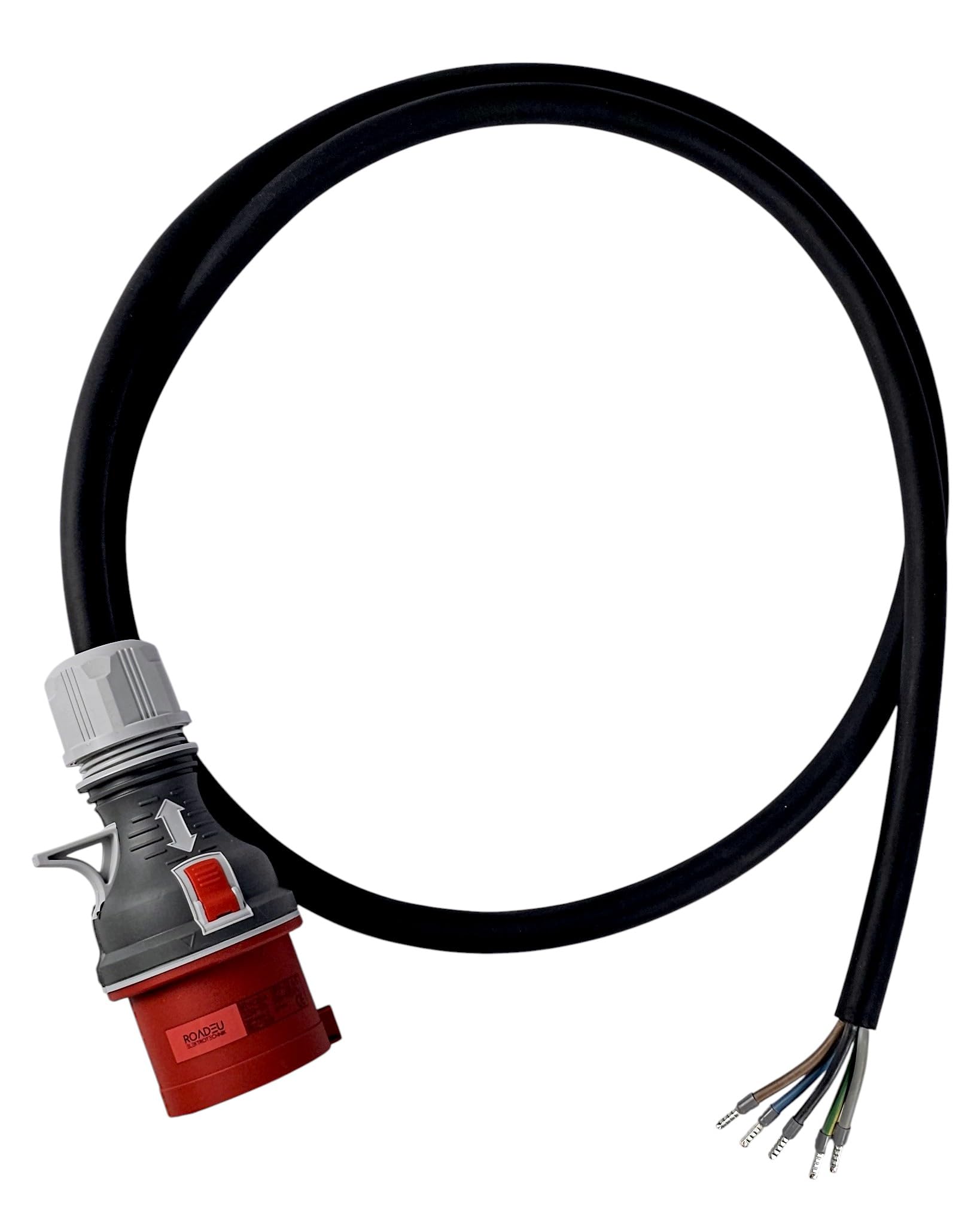 RoadEu Cordon CEE/P17 32A 400V 5 Broches 5 m H07RN-F 5G6