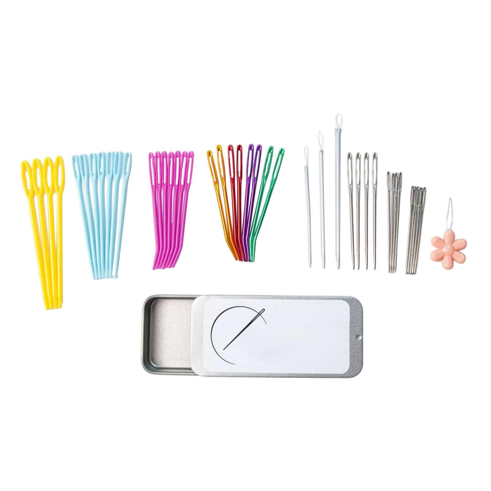 Yarn Needle Jewelry Making Home Sturdy Bent for Tapestry Belts Wallet | Hand Sewing Needles & Accs-image-47