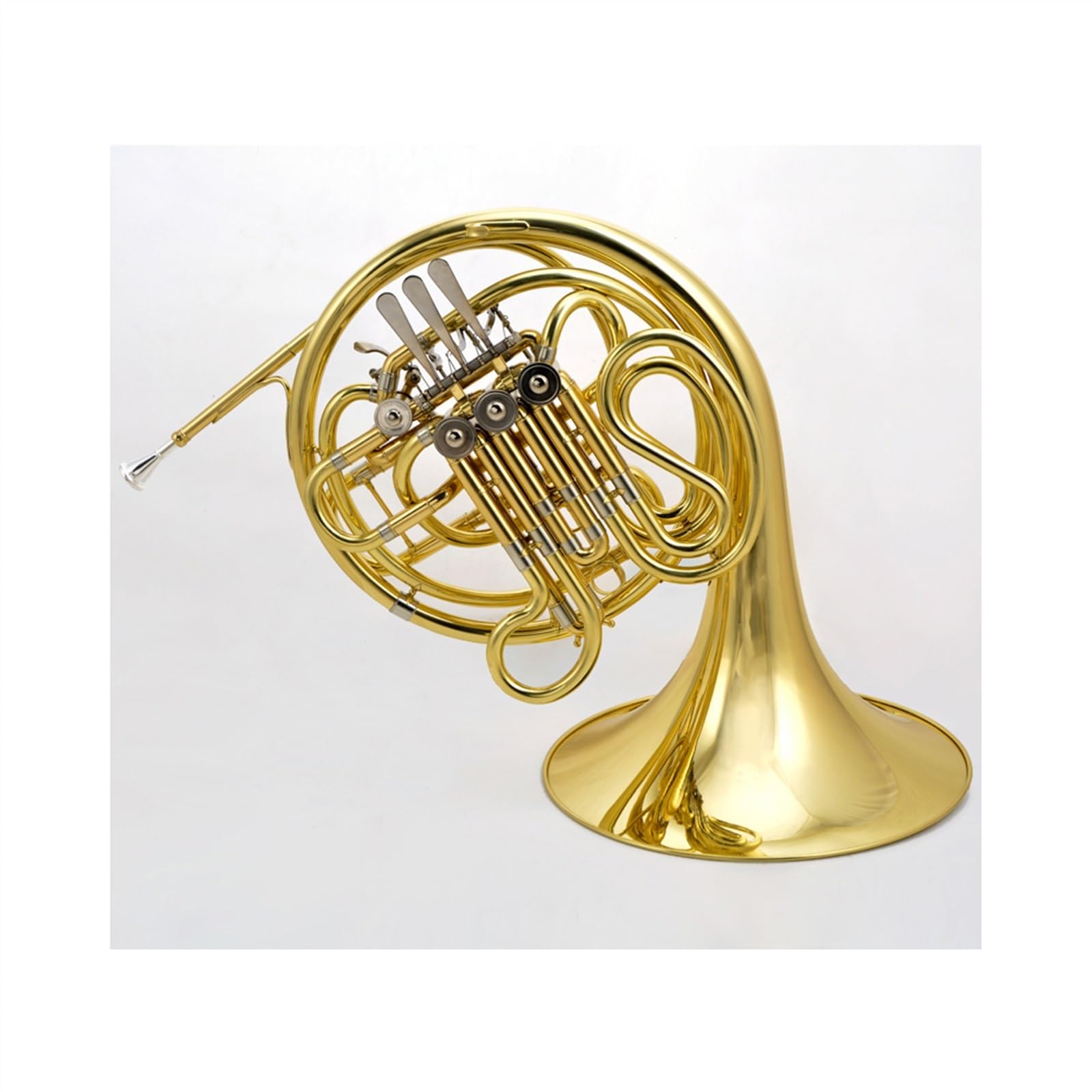 Corno Francese Professionale Corno Francese A Quattro Tasti Doppio Si Piatto Laccato Oro Per Band Professionali Per Adulti