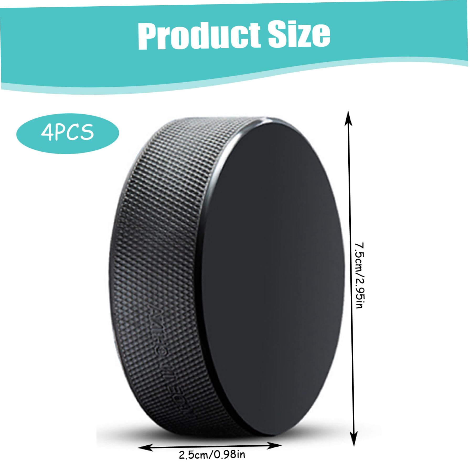 NIDONE Foam Ice Hockey Pucks 4pcs Hockey de Glace résistant aux usures Poudoise légère pour pratiquer et entraînement Classique Pobie Doux pour Les Cadeaux à Usage intérieur