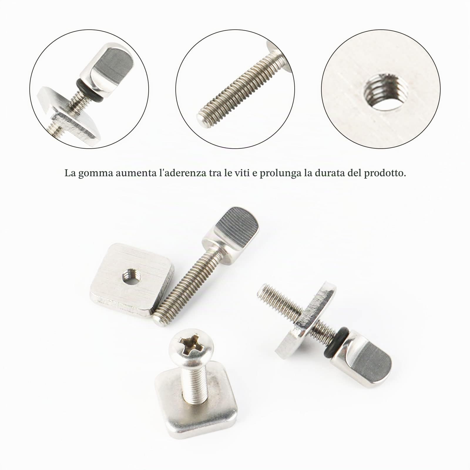 10 Pezzi Vite per Tavola da Surf Vite per Pinna per Sup Viti per Pinna per Tavola da Surf Vite per Longboard in Acciaio Inossidabile,Ricambio per Surf per SUP e Tavola da Paddle, 3 * 1,4 cm