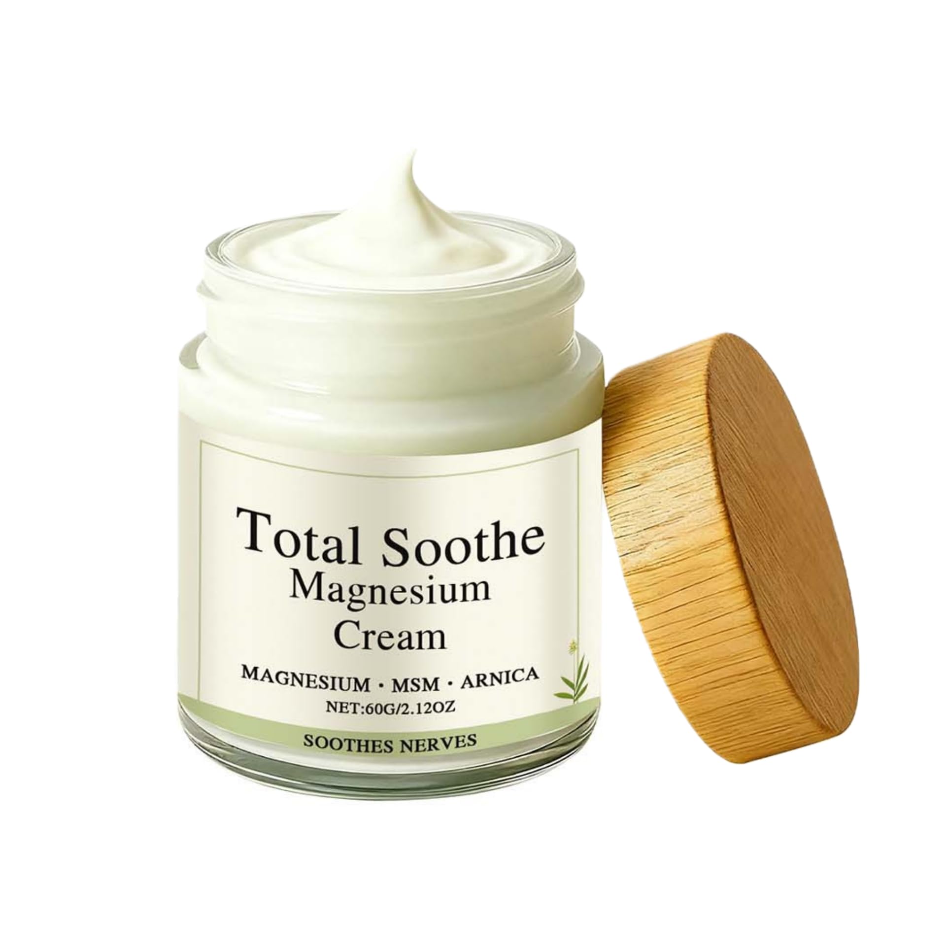 Total Soothe Magnesium Cream,Nerve Relief Cream,Joint Relief with Mineral Delivery Formula 2.12OZ
