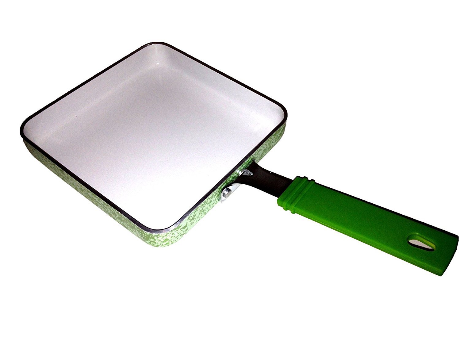 Uniware Square Mini Grill Pan with Ceramic Coating 14.5cm Green/red Random [4306]