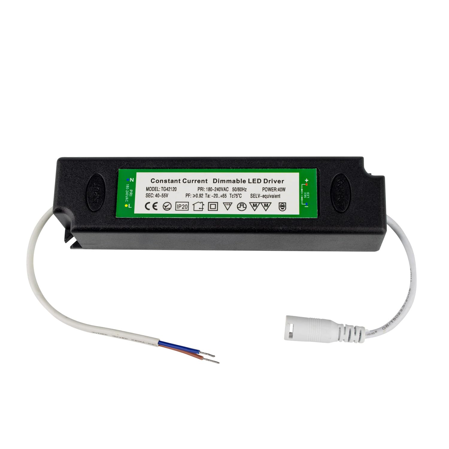 LEDKIA LIGHTING Driver Regulable TRIAC 180-240V Salida 36-55V 880mA 40W