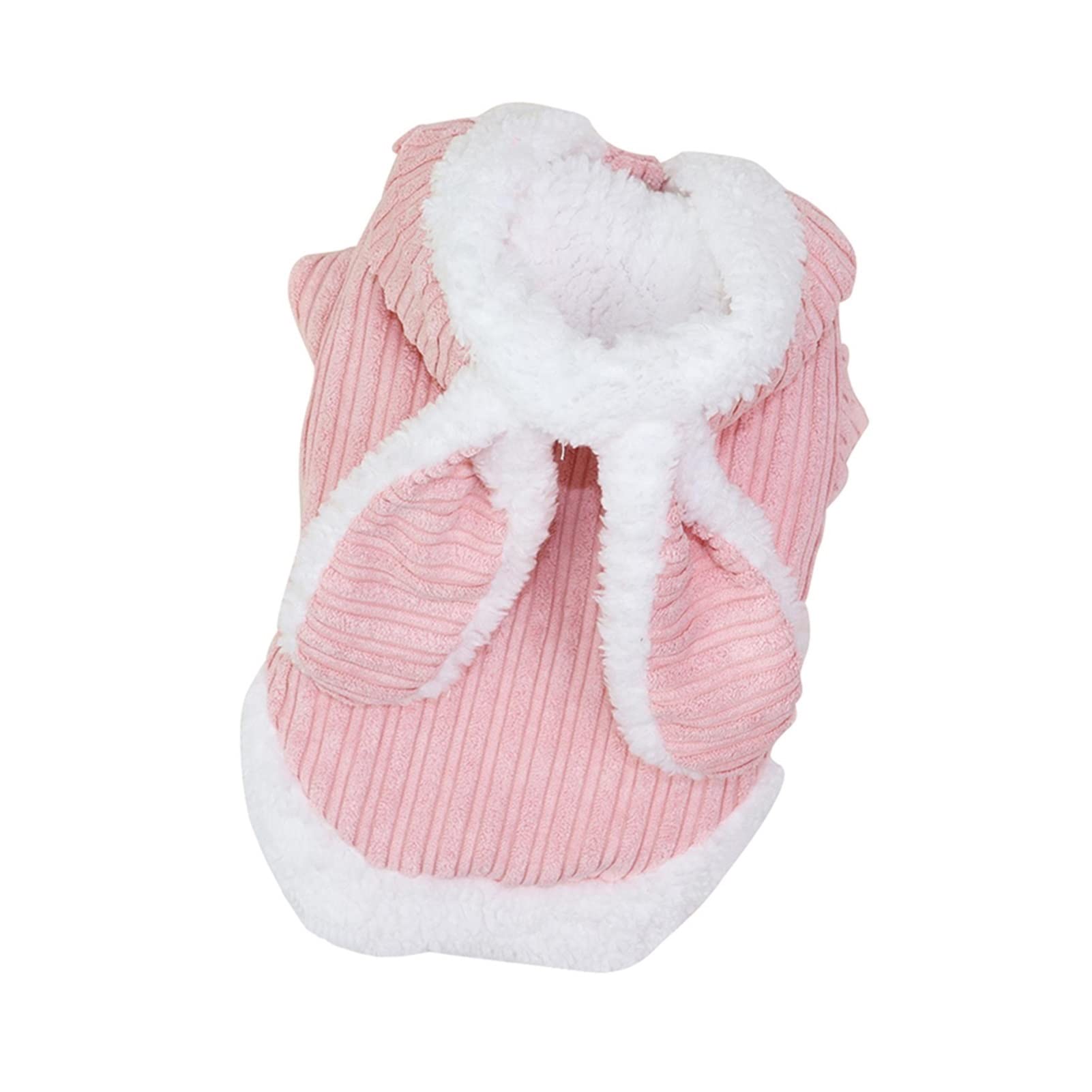 Manteau pour chien rembourré coton rose hiver veste motif lapin taille M