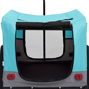 2-in-1 ペット用 自転車トレーラー＆ジョギングベビーカー ブルー＆グレー Amazon.co.jp: vidaXL 2-in-1 ペット用 自転車トレーラー