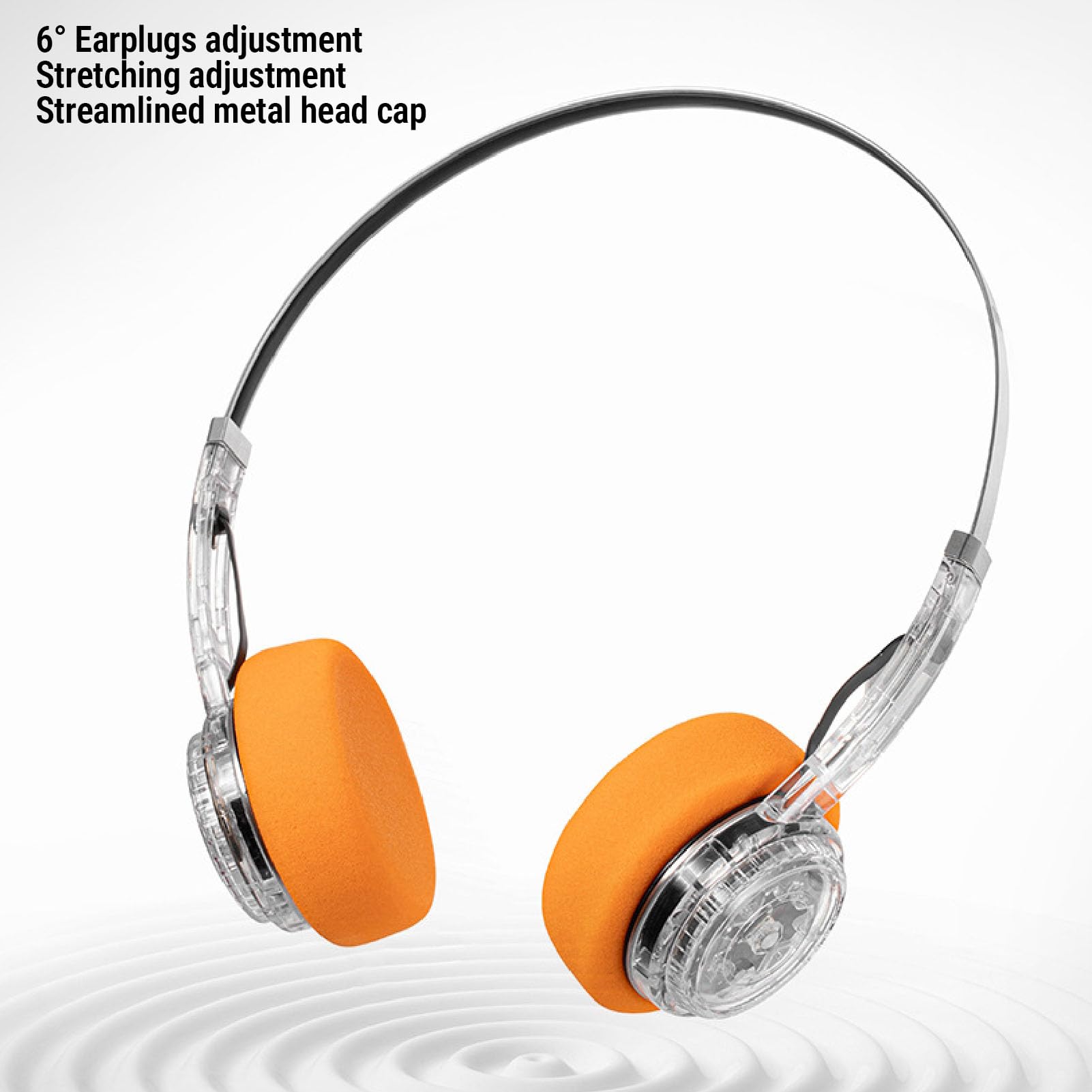Cuffie Wireless retrò, Cuffie Bluetooth 6.0 Sopra l'orecchio con Microfono, Supporto Connessione Doppio Dispositivo, Archetto Regolabile, Padiglioni Girevoli