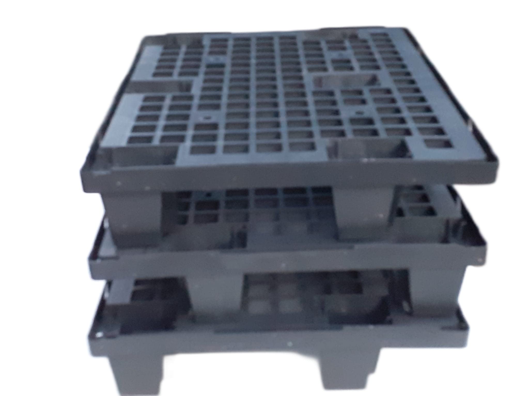 Colleoni.EU - Semi Pallet 1/2 Bancale in Polipropilene Ecologico (PP) - Bancale da Esterno e Interno Pedana Incastrabile e Inforcabile su 4 Lati Made in Italy 60x80 cm