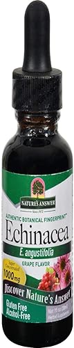 Nature 's Respuesta alcohol-free equinácea con sabor de uva natural, 1-Fluid onza