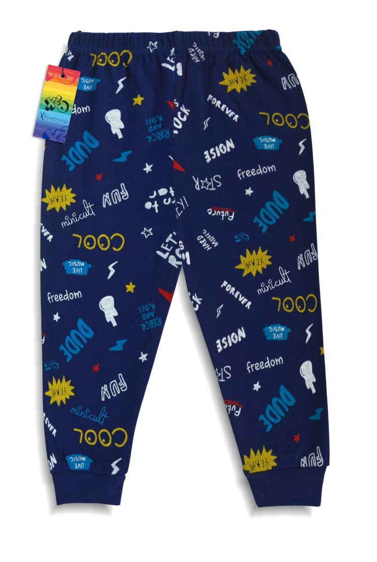 X2O Kids Cotton Pajama Pants with All Over Print and Bright Colors (Multicolor) (Pack of 5)(4to5 Years) 2