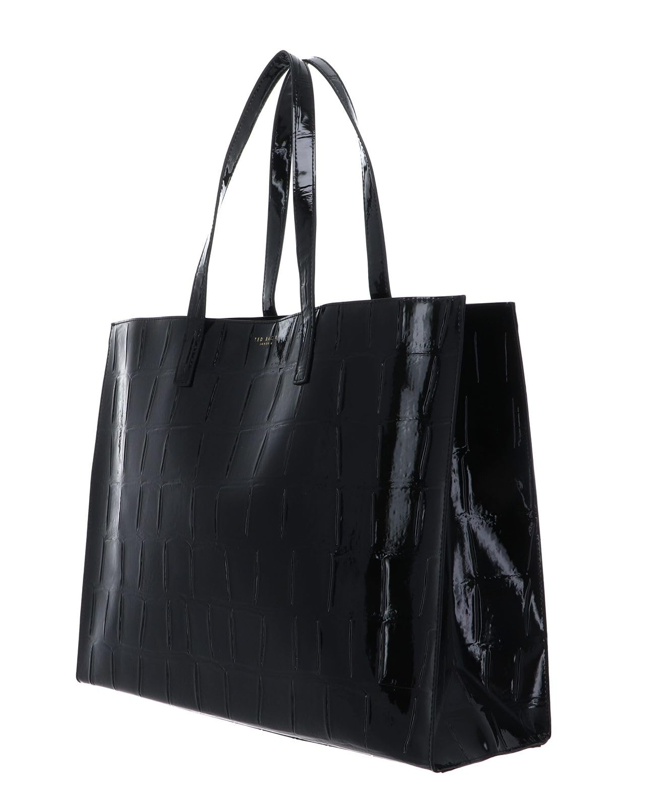 Ted Baker bolso shopper bolso de hombro Vivvien Croc Effect Icon Bag Black negro