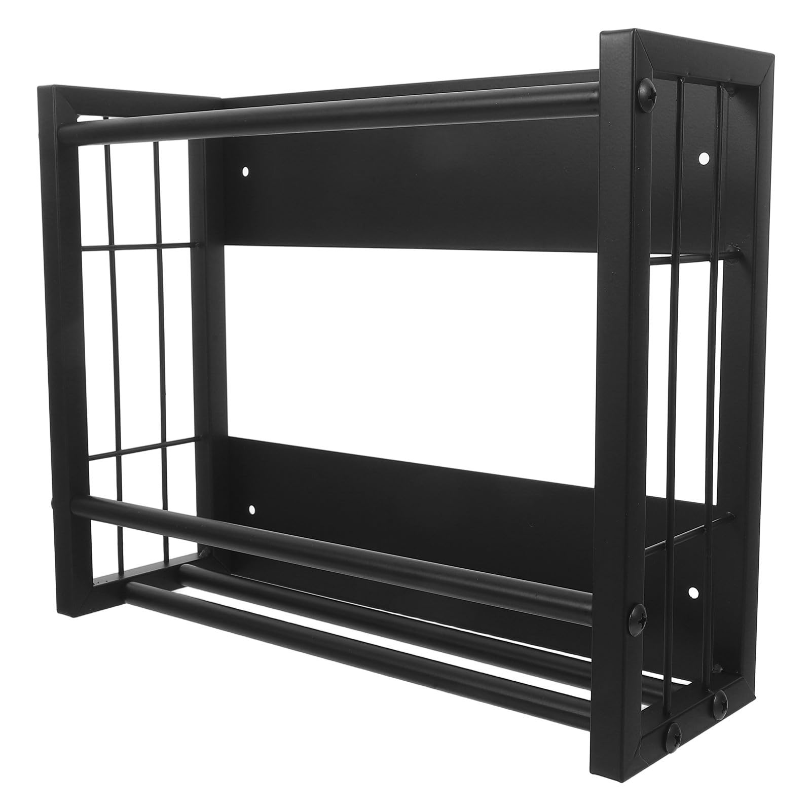 YARNOW Porta Guanti e Utilizzo Struttura Multilivello Magnetico in Ferro Nero per Organizzazione, Facile Installazione per Cucina e Giardinaggio