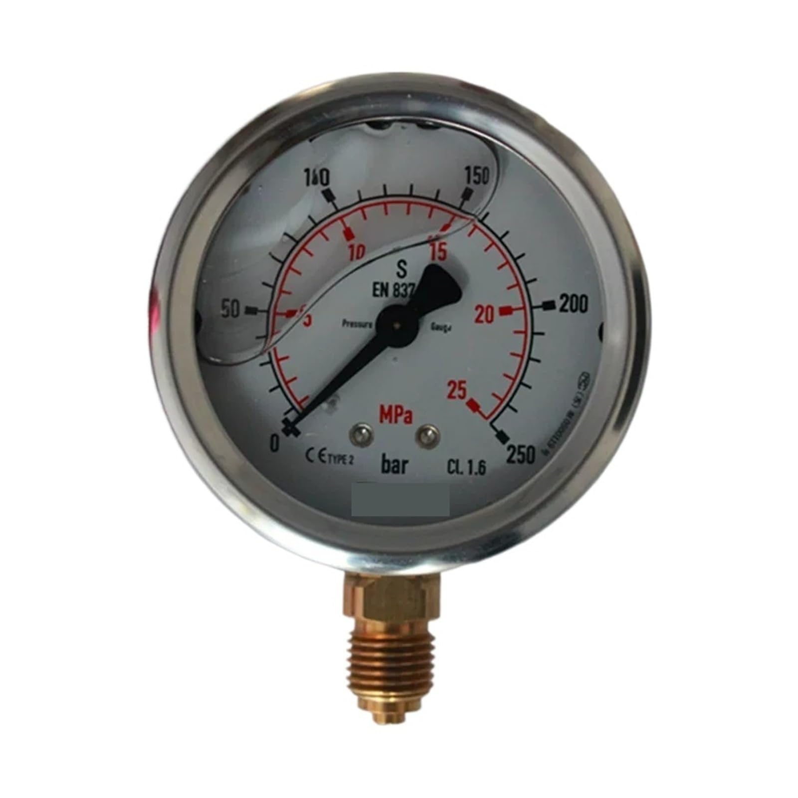 Manómetro para agua y aceite con esfera de 63 mm y conexión G1/4 2