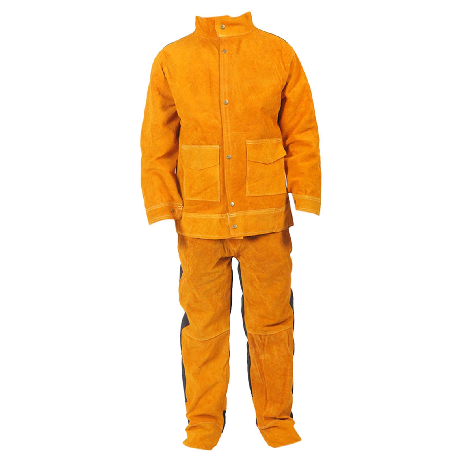 Vêtements de Soudage Haute Performance En Cuir de Vachette, Veste et Pantalon de Soudage, Outils Résistants à La Chaleur