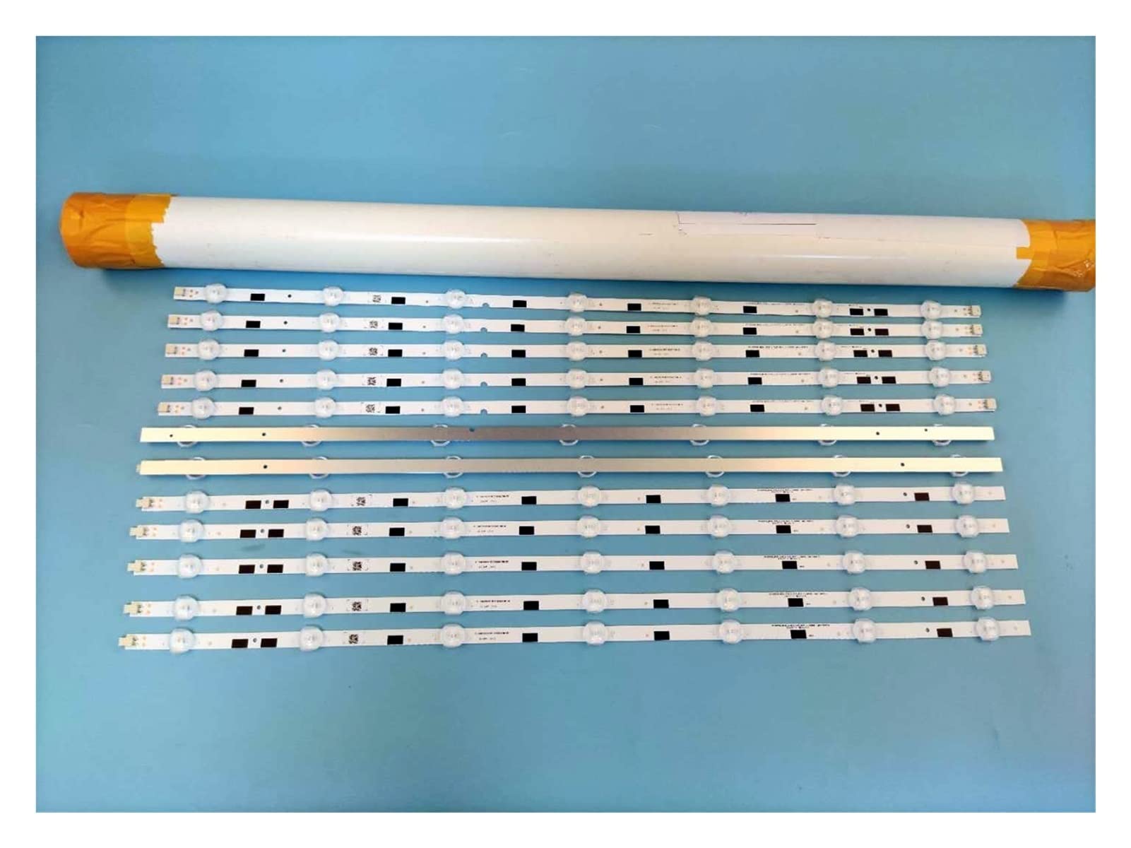 HCZION 12pcs / kit LED Bande Convient for Samsung 58 TV UA58H5203 UE58H5205 UE58J5000 UN58J5190AF UE58J5200AW DMGE 580SMB R3 LM41 00091G Bandes de rétroéclairage TV