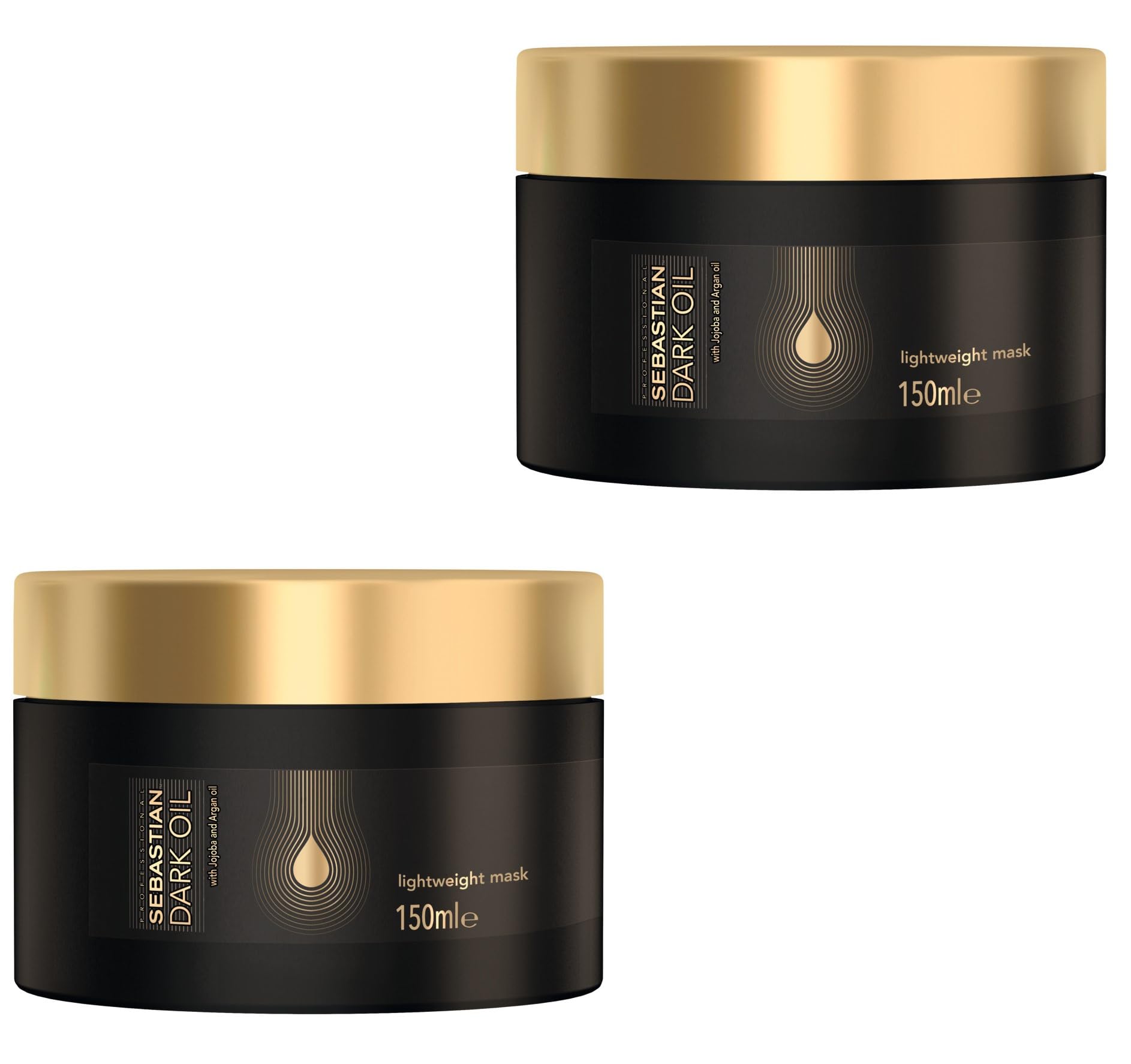 Sebastian Professional Dark Oil Hair Care | Glättet & nährt das Haar | Schwerelos | Für alle Haartypen 2 Pack