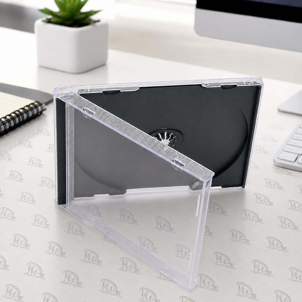 CH-Leerhülle, Jewelcase, Standard, 10 mm, mit schwarzem Tray, 50 Stück