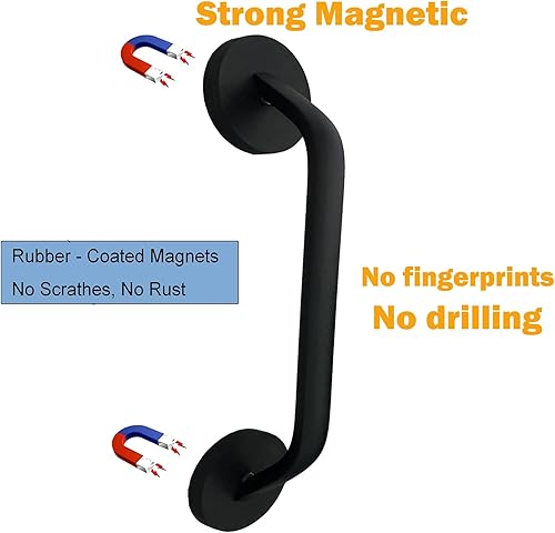 Miniatura 2 de Manija magnética para puerta de refrigerador, mango magnético fuerte para refrigerador, barra de repuesto para nevera, hornos microondas,