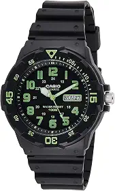 Relógio esportivo masculino MRW200H-3BV estilo mergulho neo-display