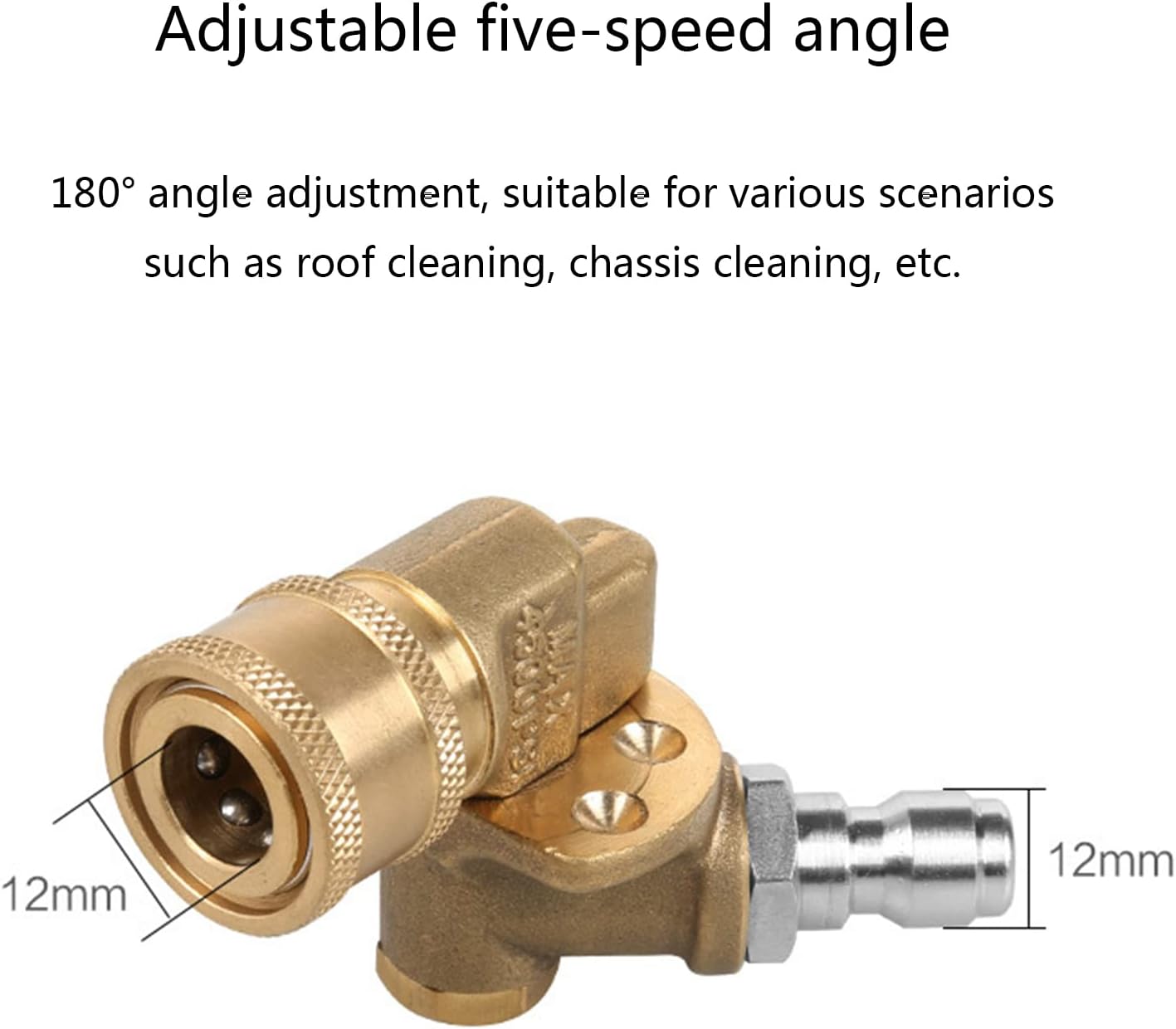 hejhncii Multifunction Nozzle 180 Degree Adjustable High Pressure Washer for Car Washing Rustproof Anti Nozzle Adapter Car Accessories