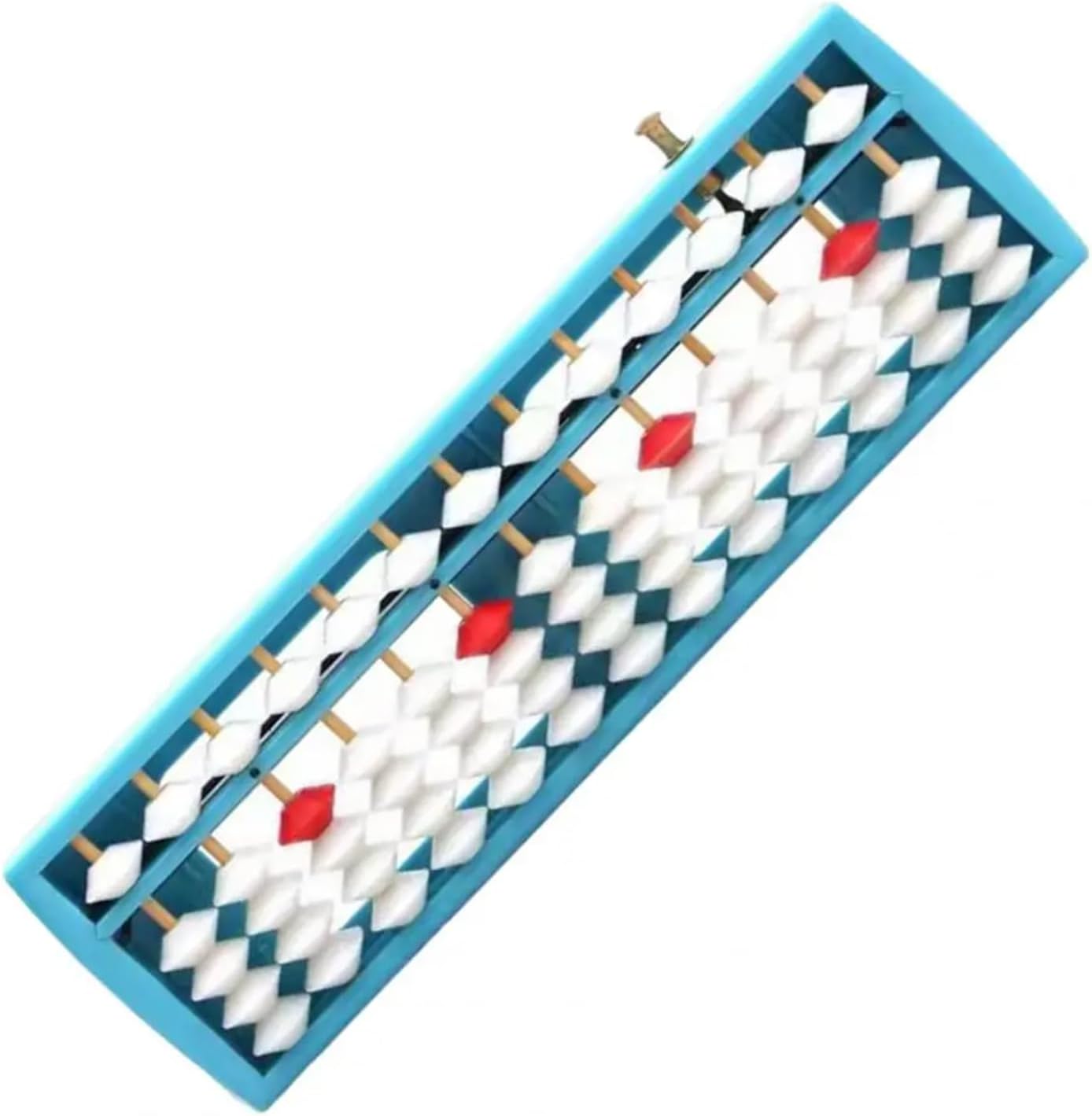 Vintage Abacus,Calculation Tool, Chinese Abacus Student Abacus 13-Row 5 Beads Beginner Abacus Beadwork Kindergarten Home Calculator School Supplies(Blue)