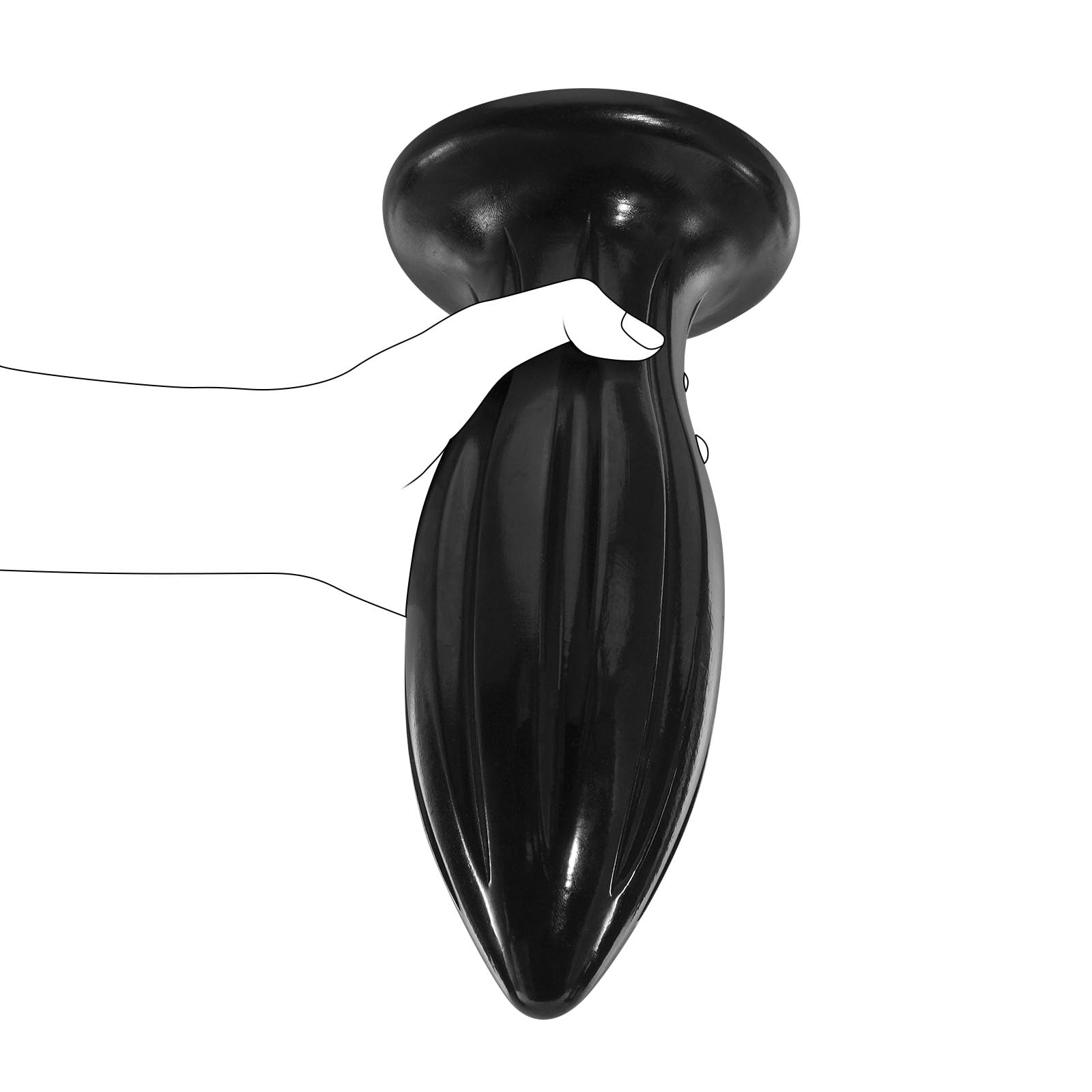 Huge Analdildo Anal Plug, 9.44'' Giant Butt Plug Anal Sex Toy for Women Men