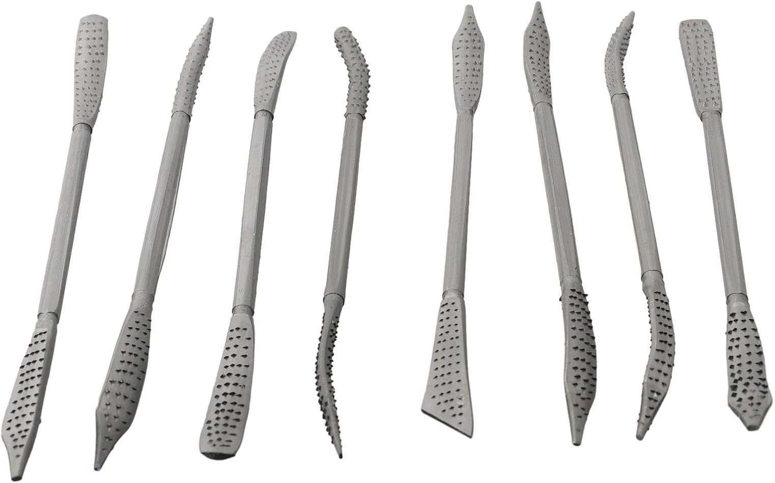 Wood Carving Files Set 8pcs Double Ended Rasp Tools with Curved Head and Coarse Teeth, Carbon Steel Riffler File Kit for Woodworking Shaping, Ergonomic Handle Files for Carving,
