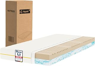 Matratze 120x200 cm (Mittelfest & Weich) 7-Zonen-Schaummatratze | 2 in1 Härtegrade,18 cm Höhe,Hypoallergen & Antibakteriell,Bezug 60°C waschbar,OEKO‑TEX® 100 zertifiziert