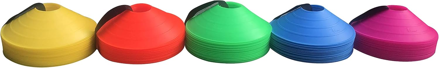 Cintz 2" Soccer Field Training Cones- Orange Heavy Duty Traffic Parking Cones Speed Agility Fitness Workout (Set of 20) : Soccer Training Cones : Sports & Outdoors