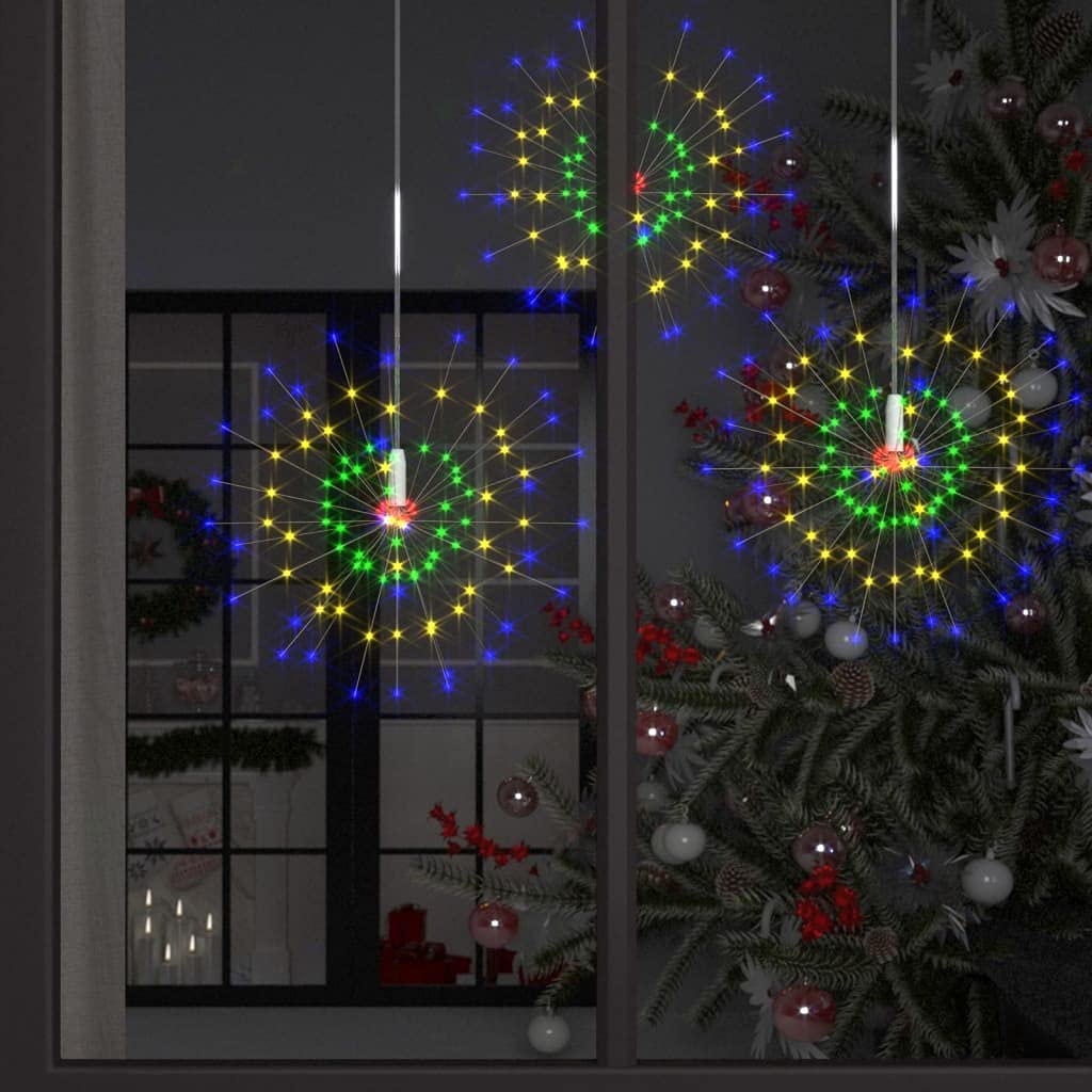 VAOZIURE Enhance Festivities with Outdoor Christmas Firecrack Lights, Multicolor 280 LEDs, Remote Control & 8 Effects, 7.9 Inches Long