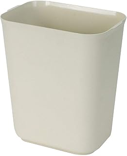 7 qt. Rectangular Beige Trash Can