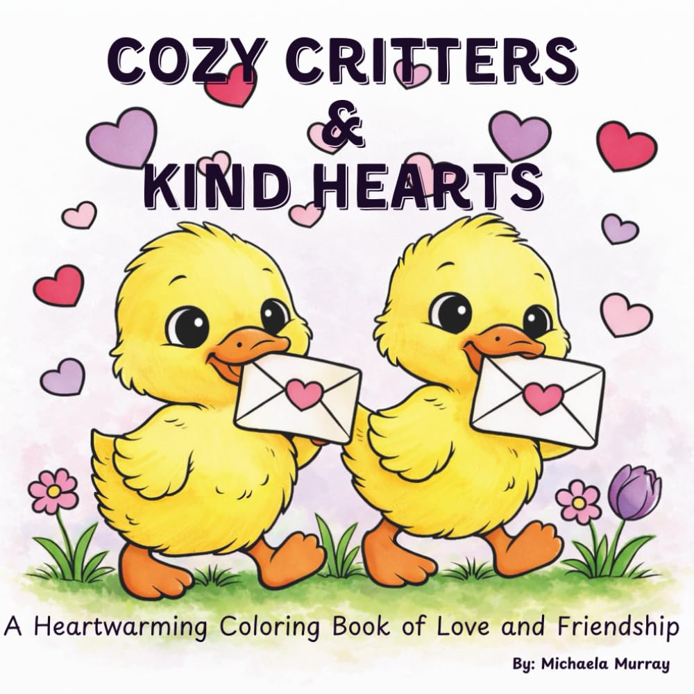 Cozy Critters & Kind Hearts: A Heartwarming Coloring Book of Love and Friendship (Cuddle & Color Collection)