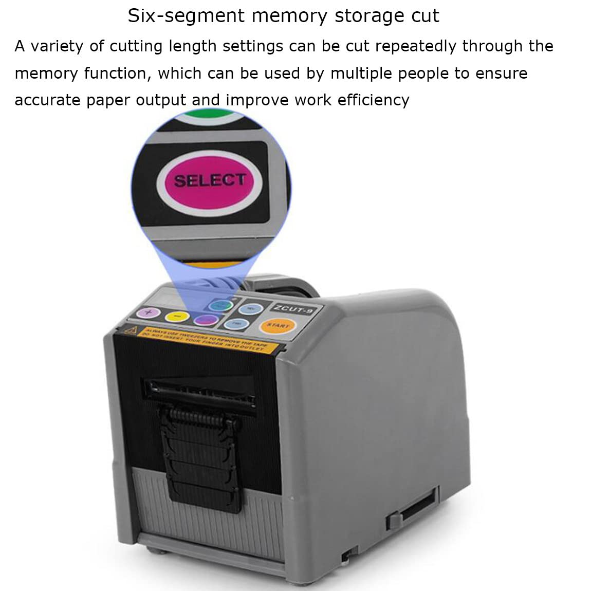 Dispensador de cinta eléctrica Modo dual automático/manualMáquina cortadora de pegamento de doble cara para cinta de acetato Película protectora Pegamento de alta temperatura Adhesivo de doble cara,