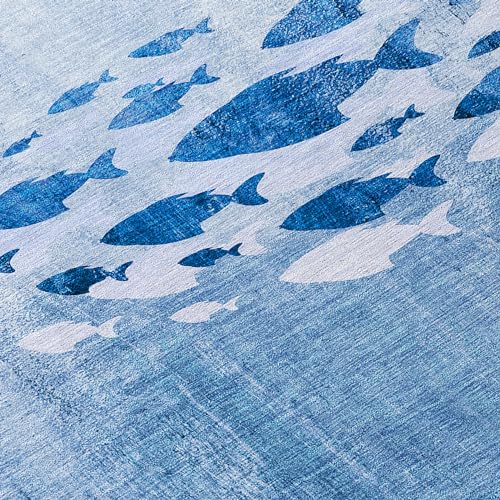 Tapete Addison Rugs Chantille ACN627 Azul 3' x 5' miniatura 5