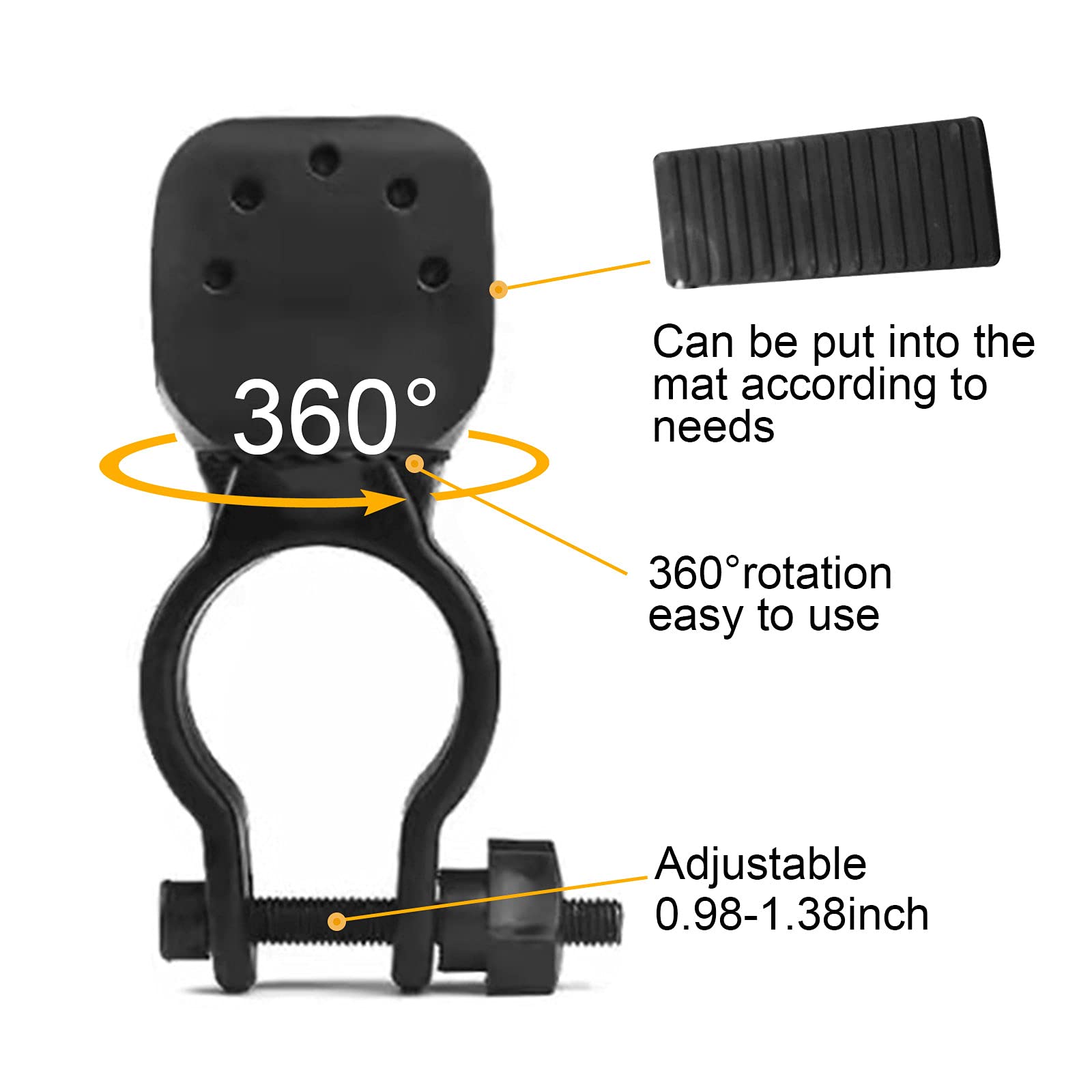 Soporte de bastón para accesorios de caminante, bastón de bastón para sillas de ruedas, 2 piezas (estilo 1)