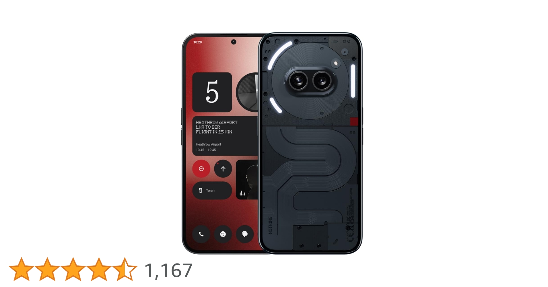 Nothing Phone (2a) 12+256GB - Handy ohne vertrag mit Nothing OS