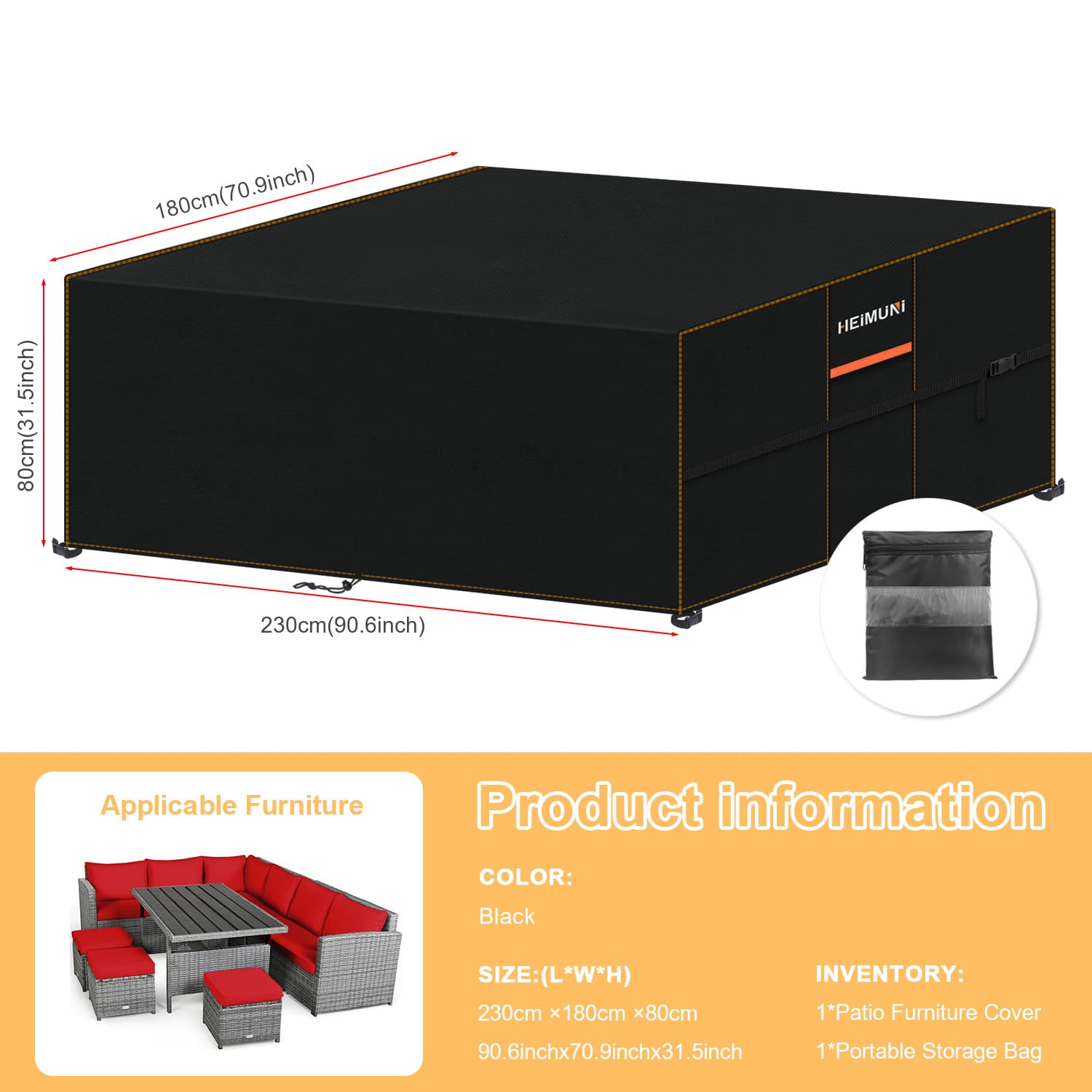 AJALGZ Fundas Para Muebles De Jardín 220x120x74cm/LxWxH Fundas
