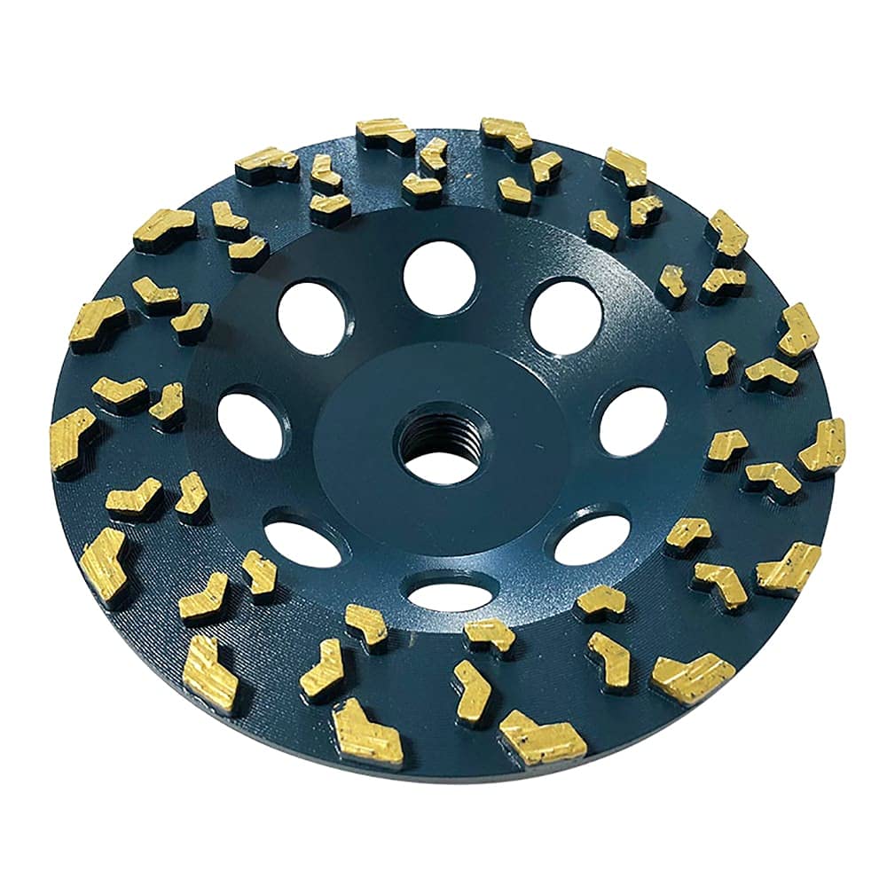 7" Diamond Cup Grinding Removing Disc Wheel for Any Concrete Paint, Epoxy, Glue and Mastic .5/8"-11 Threaded Arbor