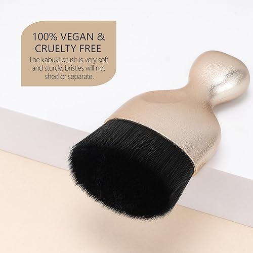 Miniatura 3 de Brocha de maquillaje corporal bronceadora de bronce  Brocha Kabuki para autobronceador, maquillaje de piernas, aplicador de guante autobronceador