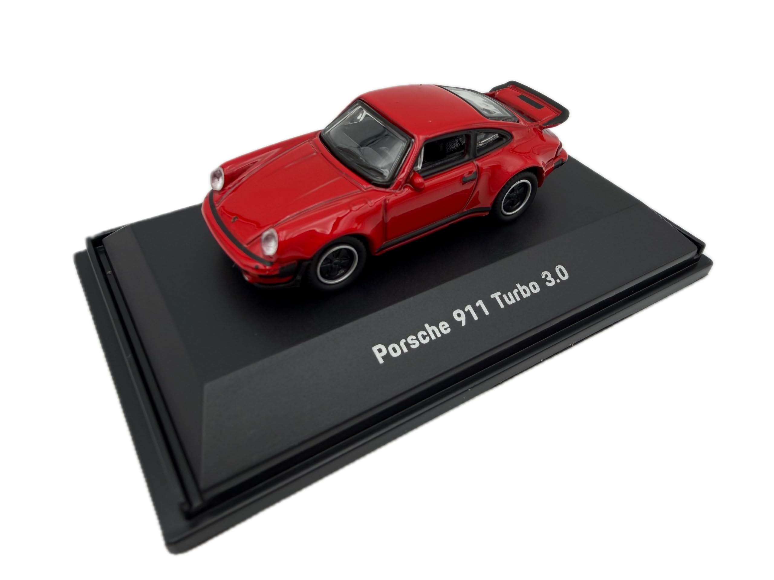 Porsche 911 Turbo 3.0 Model Car (930) Classic Car 1:87 - Detailed Collector's Model | GT Marketing | Museum Collection | Red