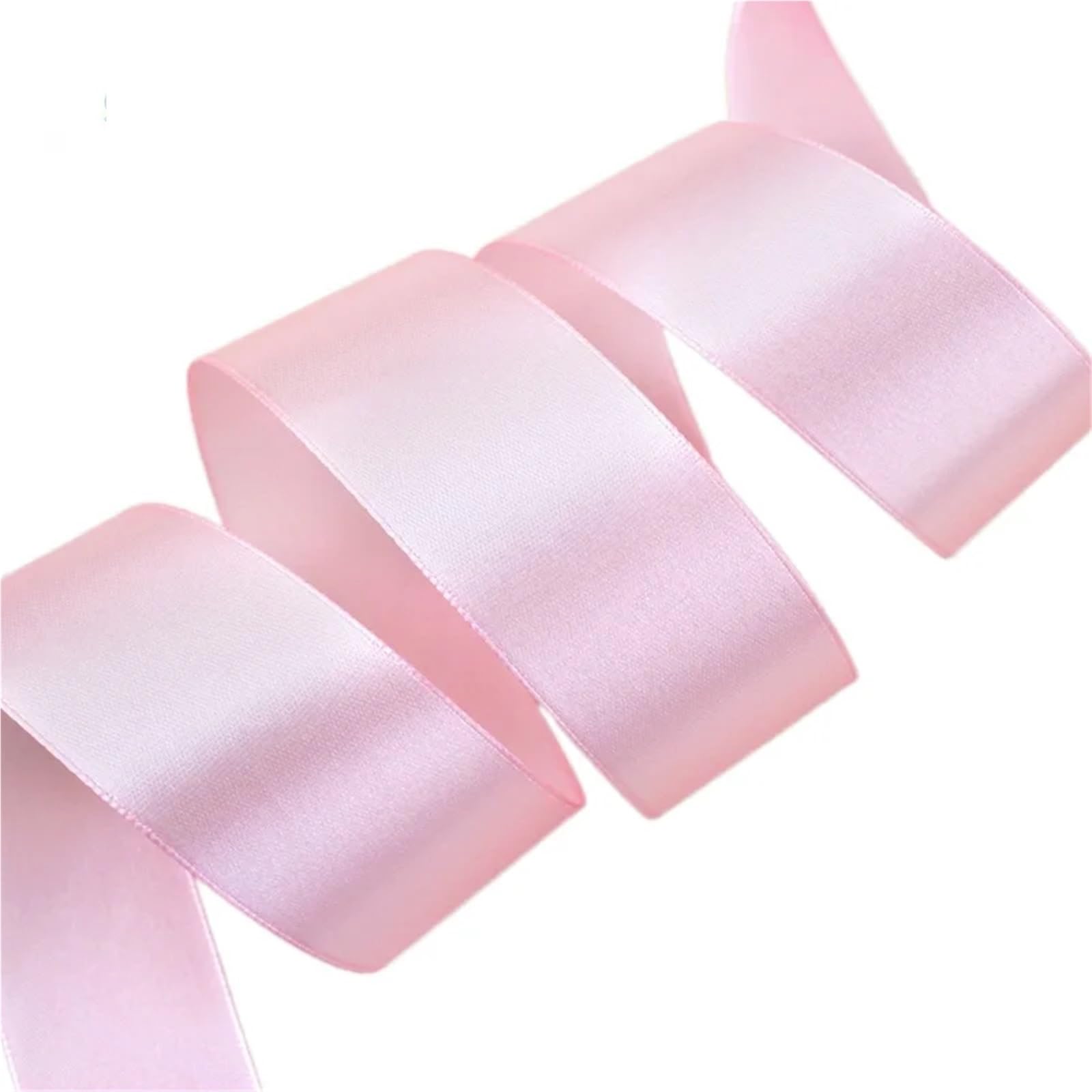 Satinband Rosa Satinband in Mehreren Größen for einseitige Geschenkverpackungen, Weihnachtsbänder FüR Geschenkverpacken