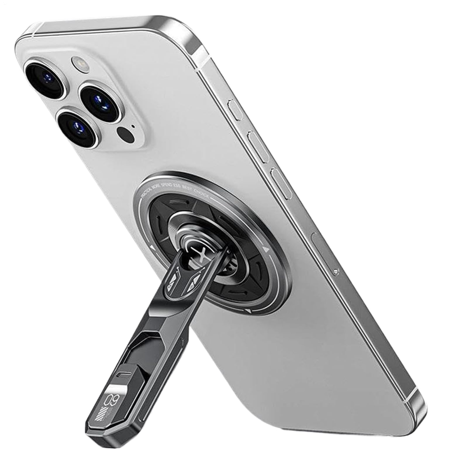 Soporte magnético para móvil Base de Smartphone Giratoria 360° para | Soporte Magnético Escritorio Smartphone Transmisión En Grabación Navegación Entretenimiento Para Mesa Salpicader