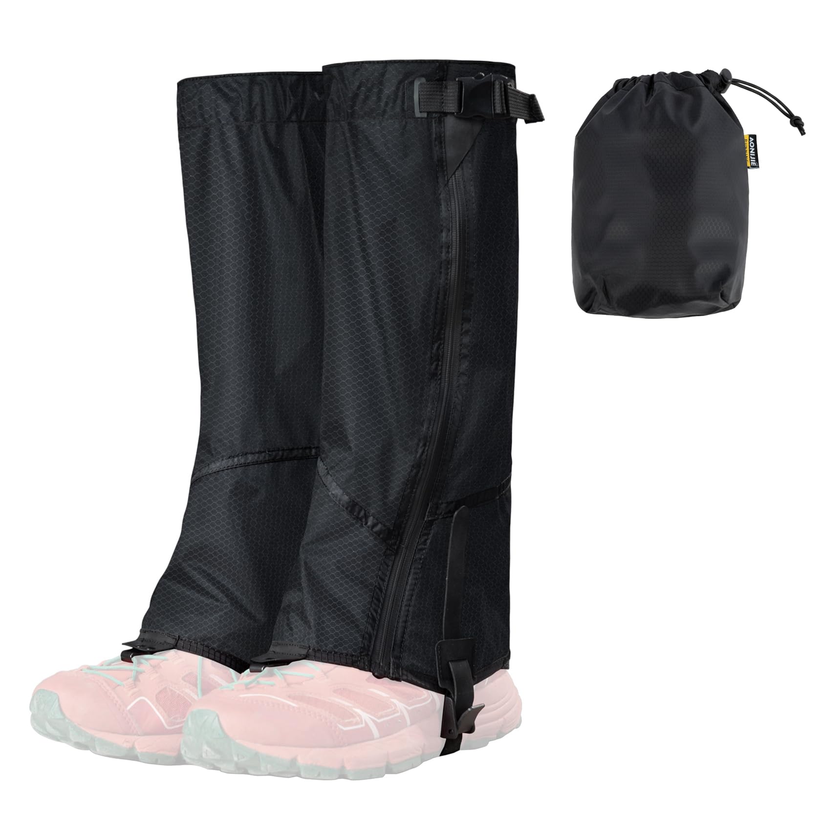 Photo 1 of OrrinSports Gators for Hiking Boots with Upgraded Zipper Gaiters for Hiking Snow Waterproof Lightweight Leg Gaiters for Men Women Large