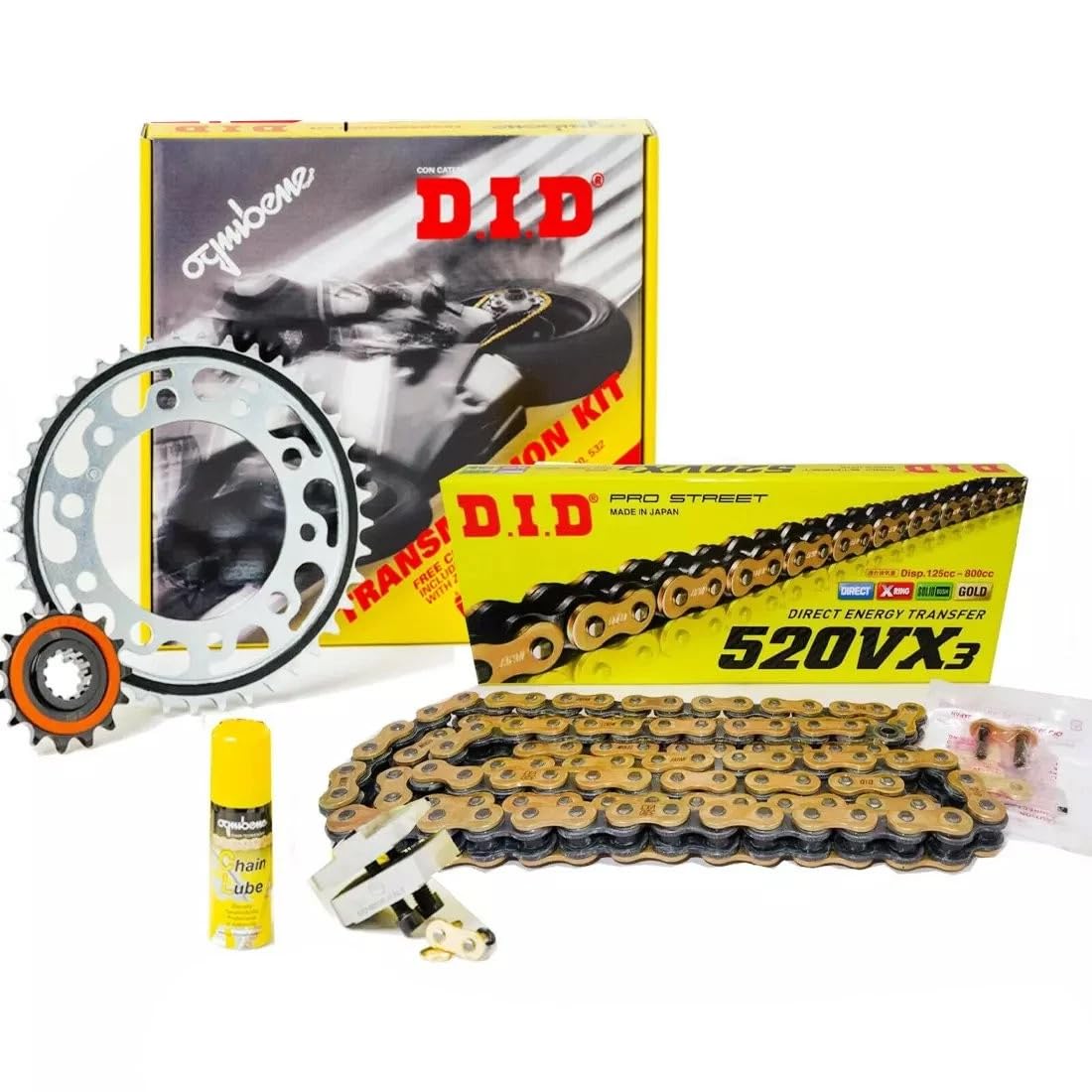 Kit Trasmissione Catena Corona Pigne Did Compatibile con Honda NC 700 X 2012 2013 2014 Cambio Manuale -375931000