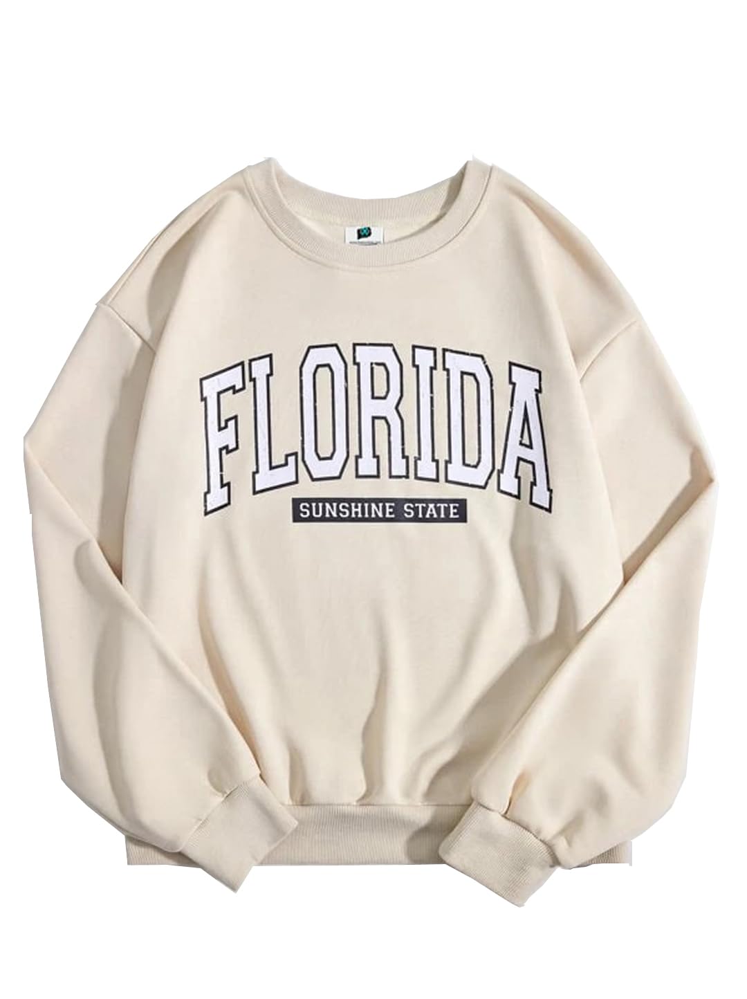SXV 'Florida Sunshine State’ Printed Cool Aesthetic Drop Shoulder Oversized Sweatshirt