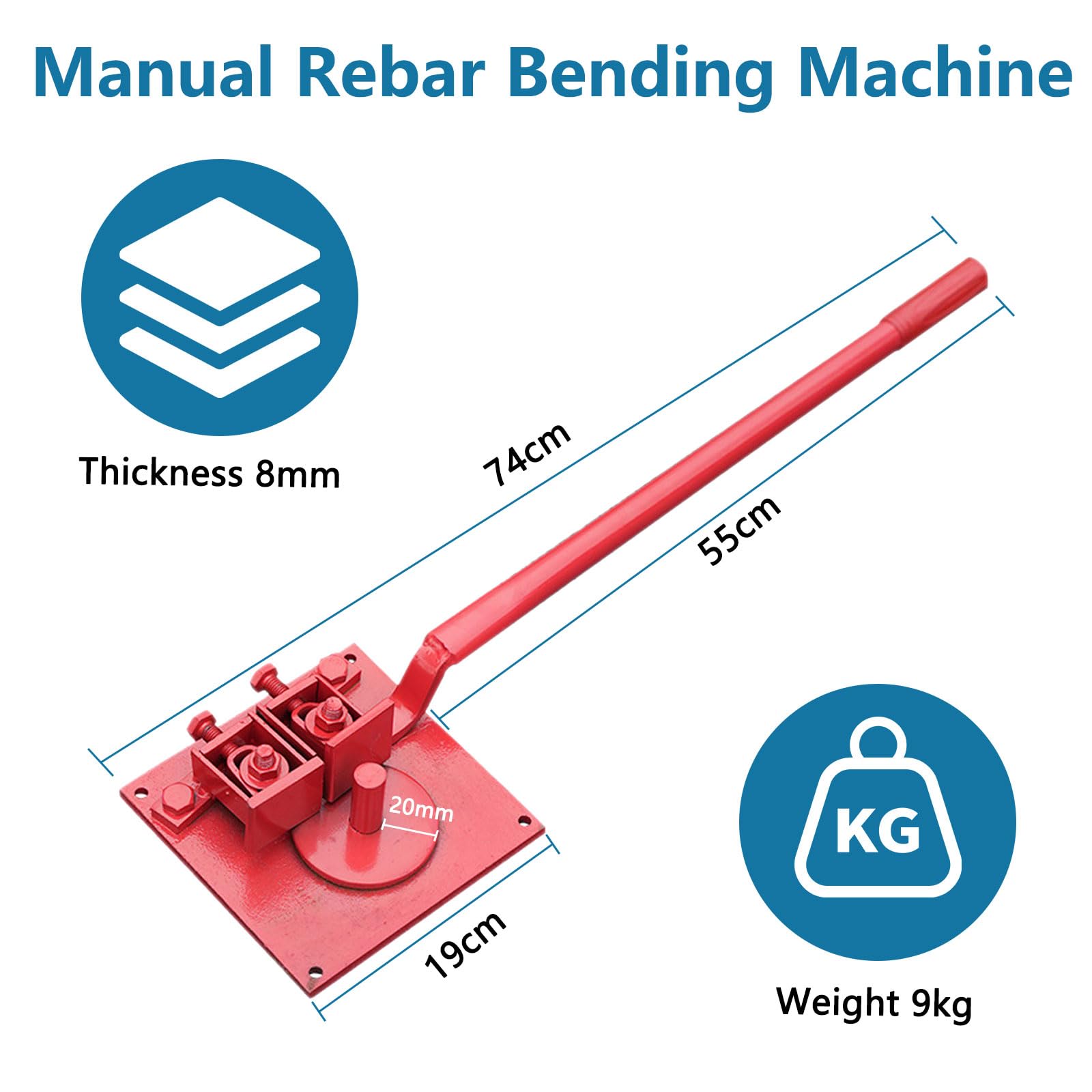 Steel Rebar Bender Mini Rebar Bending Machine with CE - Bar Bender and Rebar Ben